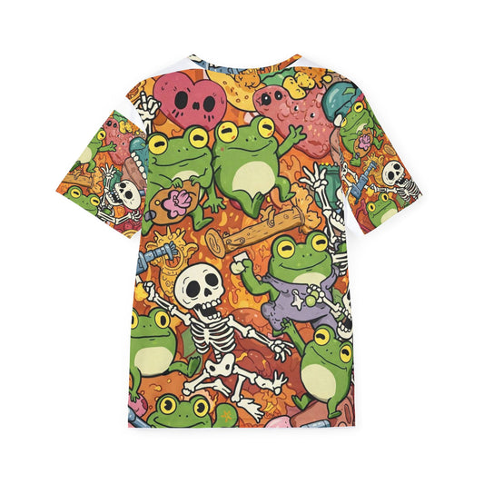 2S2L CHAOS Whimsical Frog Sports Jersey, Fun T-Shirt for Gamers, Halloween Costume, Kids Party Wear, Unique Gift for Nature Lovers