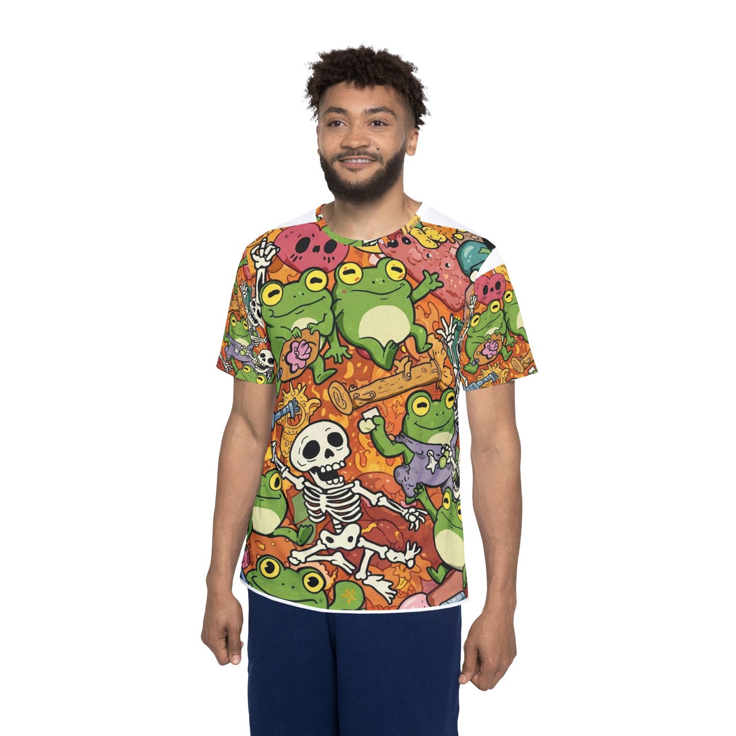 2S2L CHAOS Whimsical Frog Sports Jersey, Fun T-Shirt for Gamers, Halloween Costume, Kids Party Wear, Unique Gift for Nature Lovers